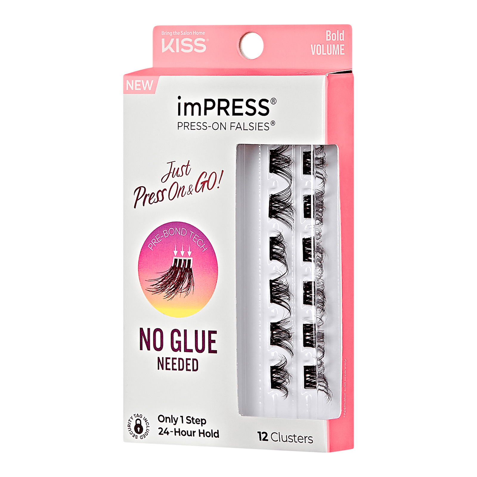 imPRESS Press-On Falsies Eyelash Clusters, Bold Volume