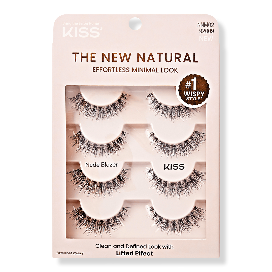Kiss The New Natural Lash Multipack, Nude Blazer #1