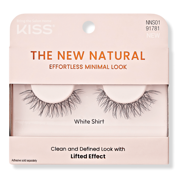 Kiss The New Natural False Eyelashes, White Shirt #1