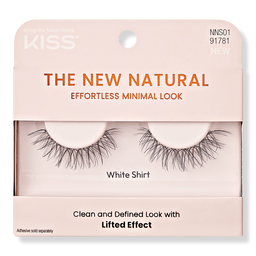 Kiss The New Natural False Eyelashes, White Shirt