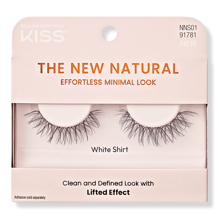 Kiss The New Natural False Eyelashes, White Shirt #1
