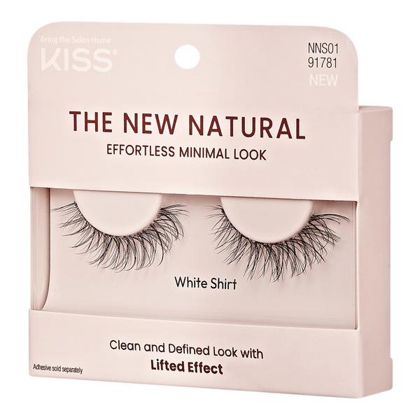 Kiss The New Natural False Eyelashes, White Shirt #3