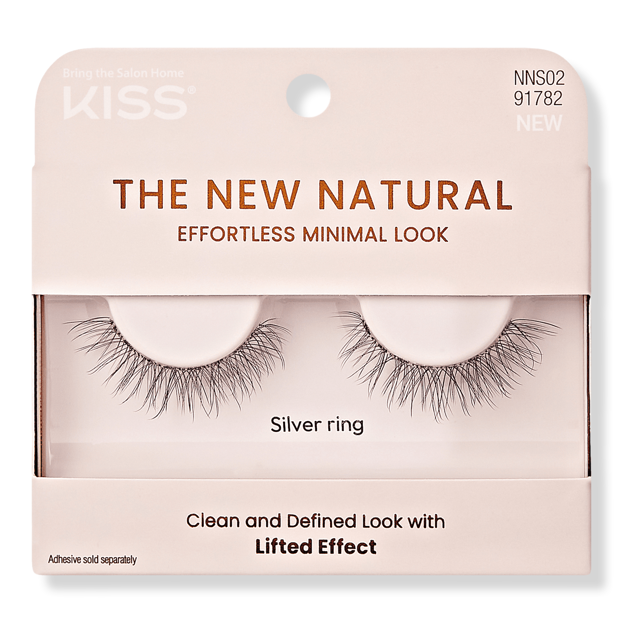 Kiss The New Natural False Eyelashes, Silver Ring #1