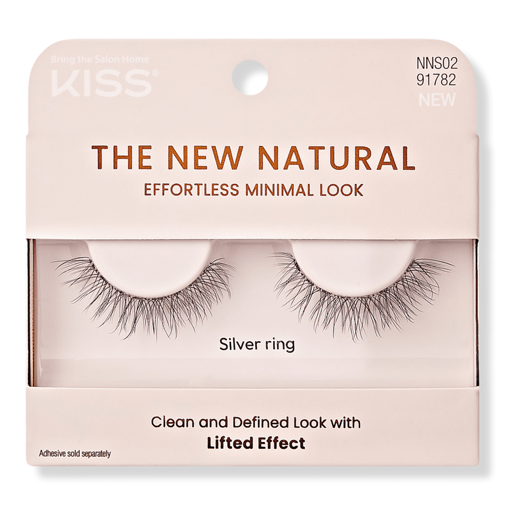 Kiss The New Natural False Eyelashes, Silver Ring