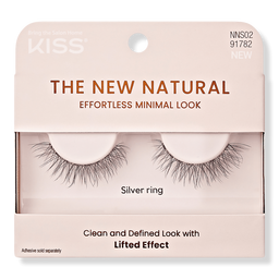 Kiss The New Natural False Eyelashes, Silver Ring