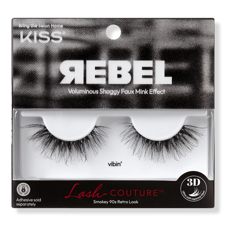 Kiss Lash Couture Rebel False Eyelashes, Vibin #1