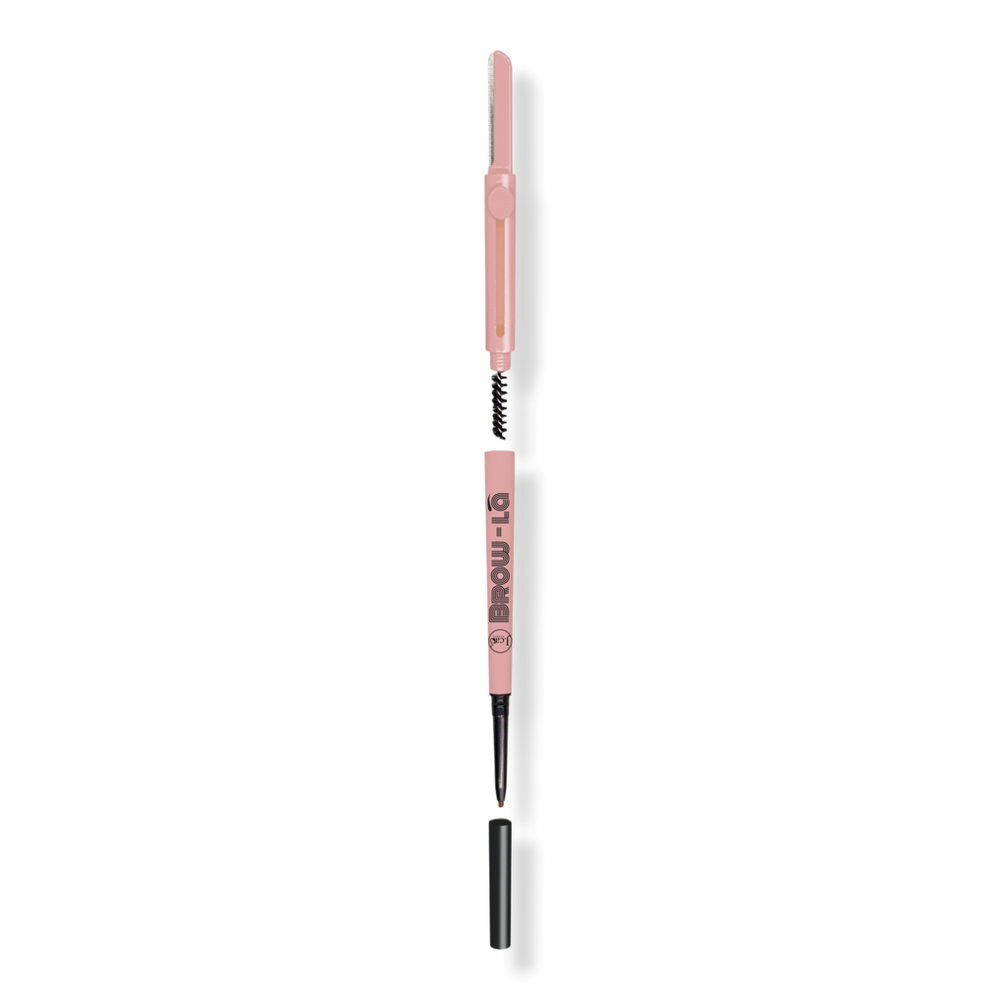 J.cat Beauty Brow-la 3 In1 Mapping & Shaping Brow Pencil - Soft Black In Black