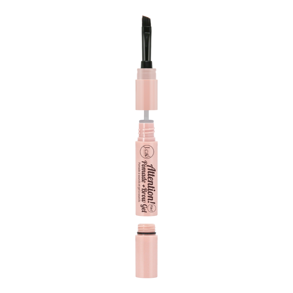 J.cat Beauty Attention! 4 In1 Pomade Brow Gel - Soft Brown In Brown