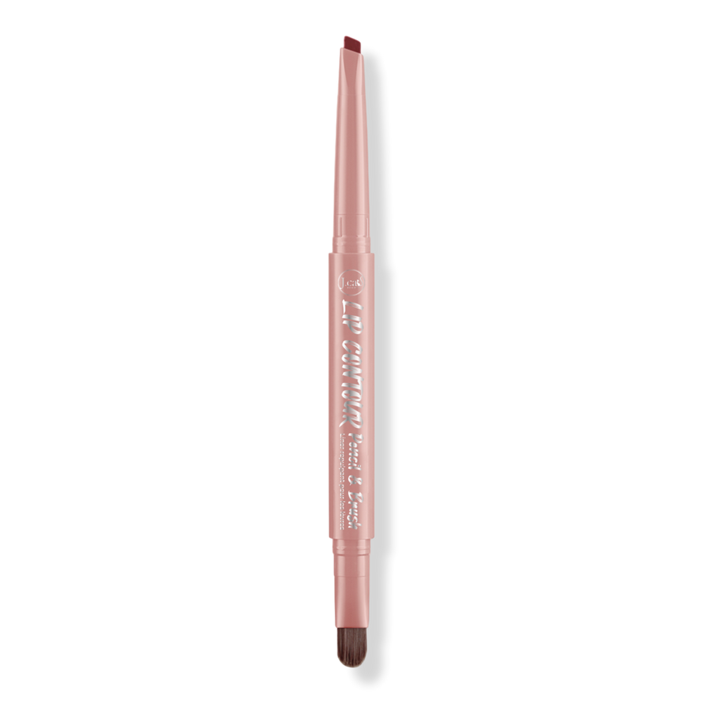 J.cat Beauty Plumping Lip Contour Pencil & Brush - Wild Burgundy