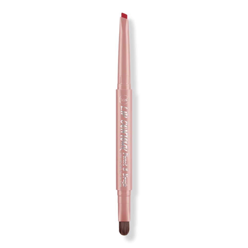 J.cat Beauty Plumping Lip Contour Pencil & Brush - Toffee In Brown