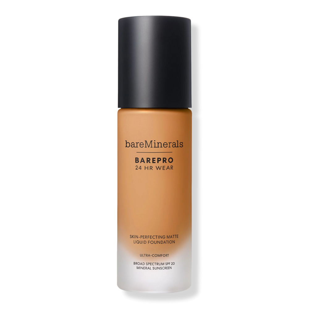 Bareminerals Barepro 24hr Wear Skin-perfecting Matte Liquid Foundation Mineral Spf 20 - Medium Deep 40 Warm