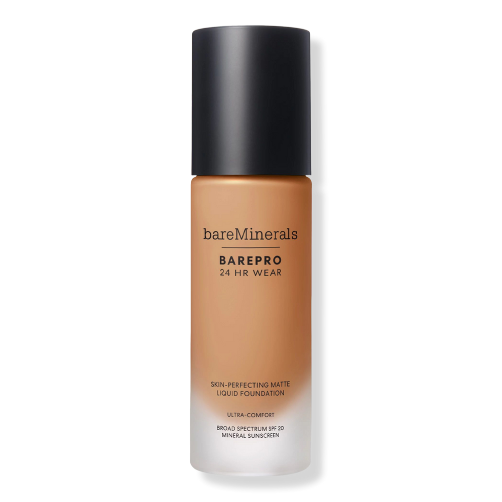 Bareminerals Barepro 24hr Wear Skin-perfecting Matte Liquid Foundation Mineral Spf 20 - Medium Deep 40 Neutral