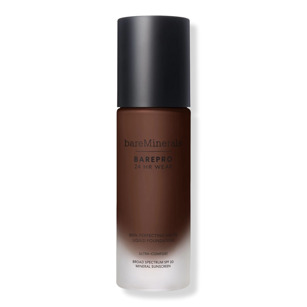 Bareminerals Barepro 24hr Wear Skin-perfecting Matte Liquid Foundation Mineral Spf 20 - Deep 65 Neutral