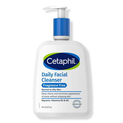 Cetaphil Daily Facial Cleanser Face Wash Fragrance Free for Sensitive Skin