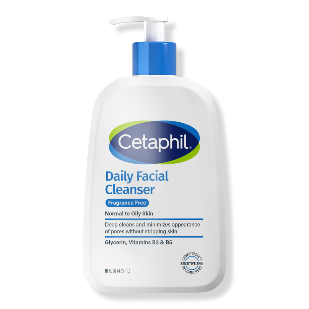 Cetaphil Daily Facial Cleanser Face Wash Fragrance Free For Sensitive Skin