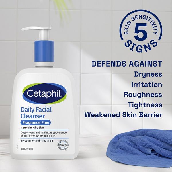 Cetaphil Daily Facial Cleanser Face Wash Fragrance Free for Sensitive Skin #6