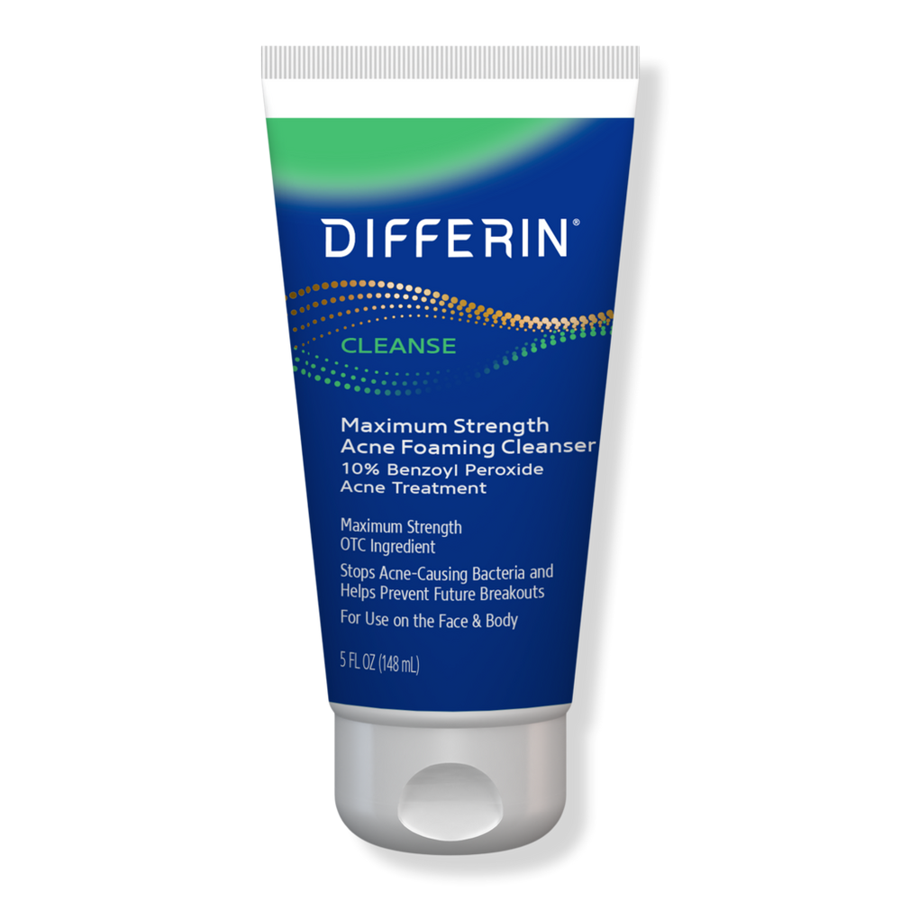 Differin Maximum Strength Acne Foaming Cleanser with 10% Benzoyl Peroxide