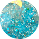 Among the Stars Confetti Topper 