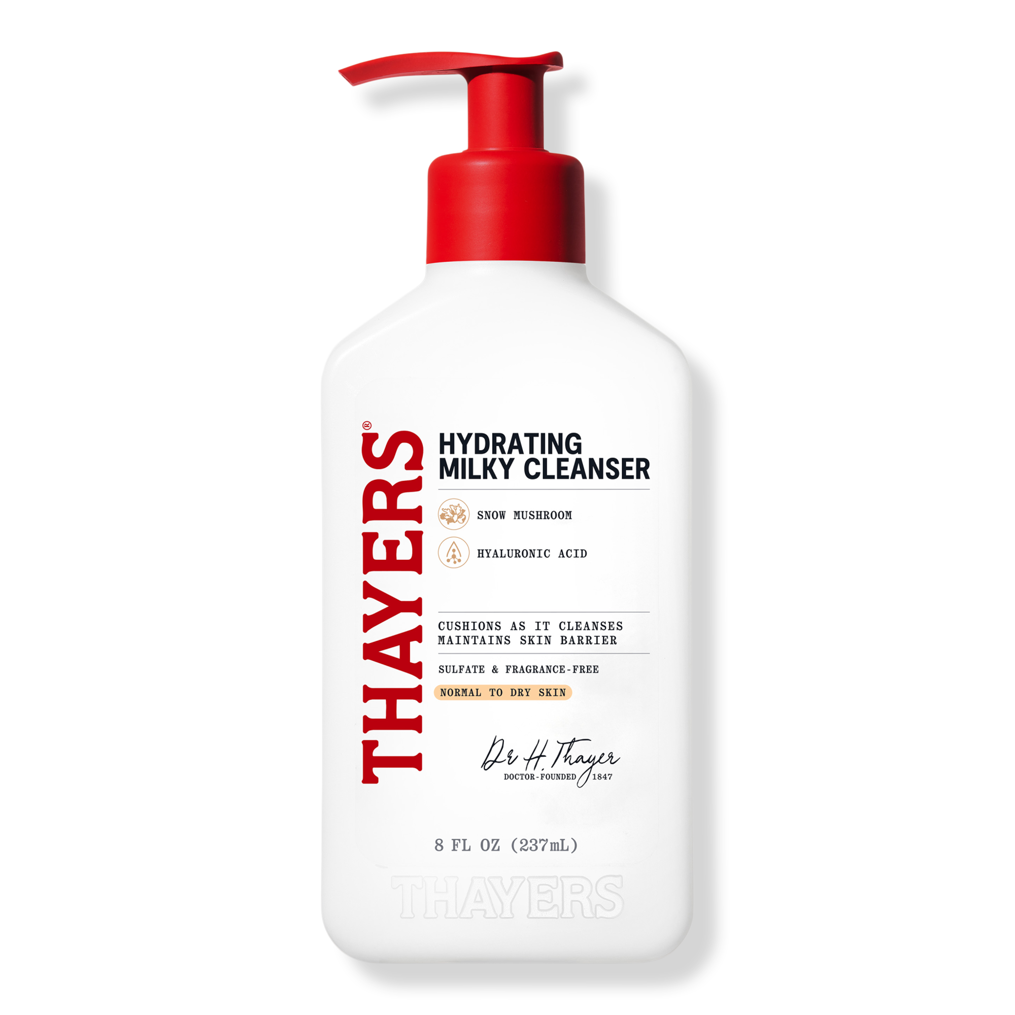 Thayers Hydrating Milky Facial Cleanser with Snow Mushroom and Hyaluronic Acid #1