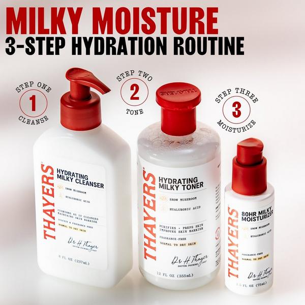 Thayers Hydrating Milky Facial Cleanser with Snow Mushroom and Hyaluronic Acid #8
