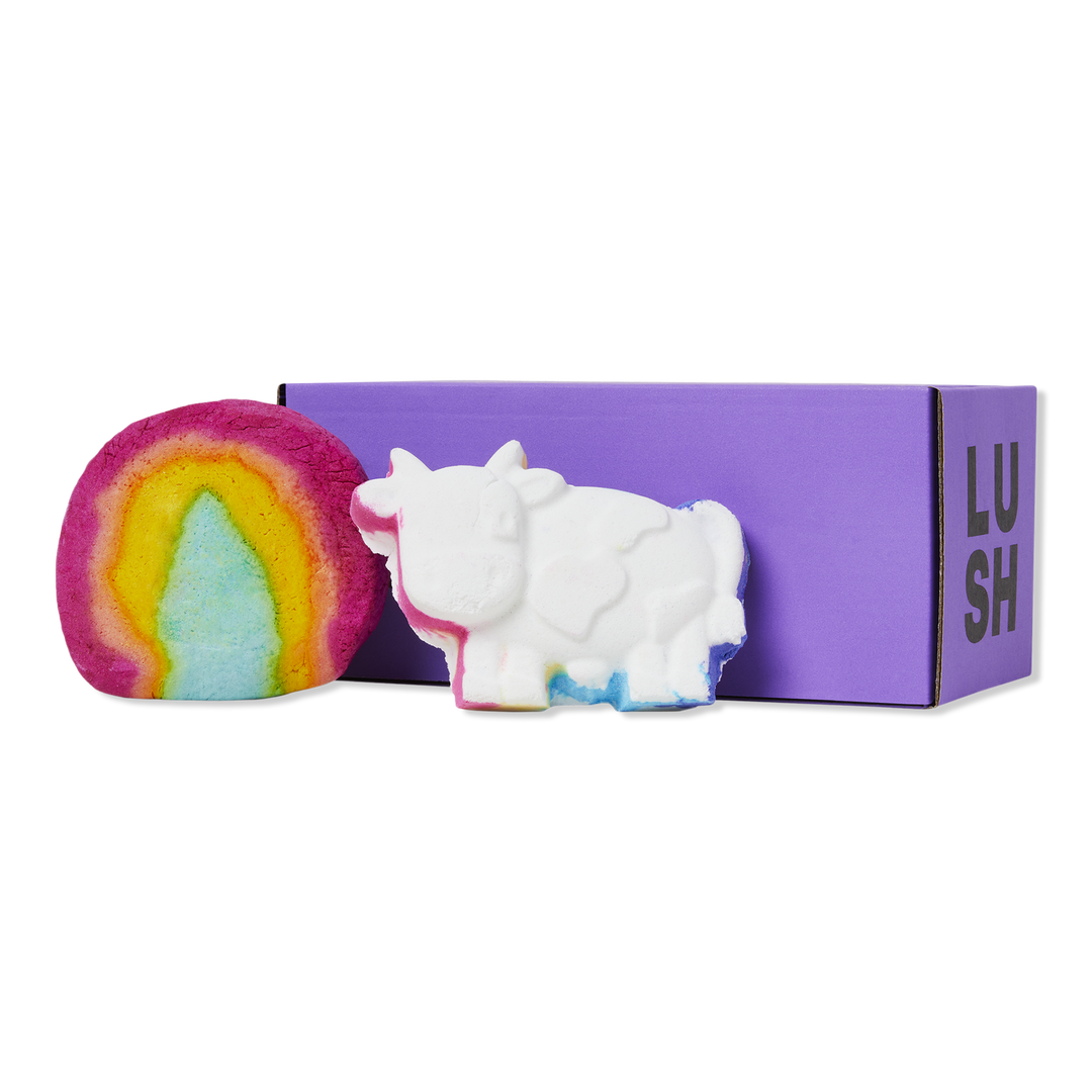 LUSH The Cow Jumped Over The Rainbow Bathing Duo #1