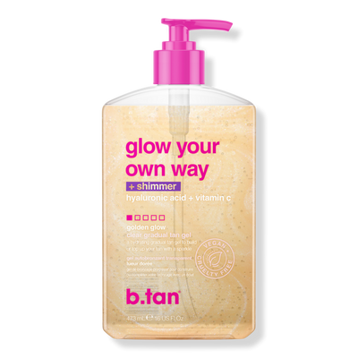 b.tan Glow Your Own Way + Shimmer Shimmering Clear Self Tan Gel