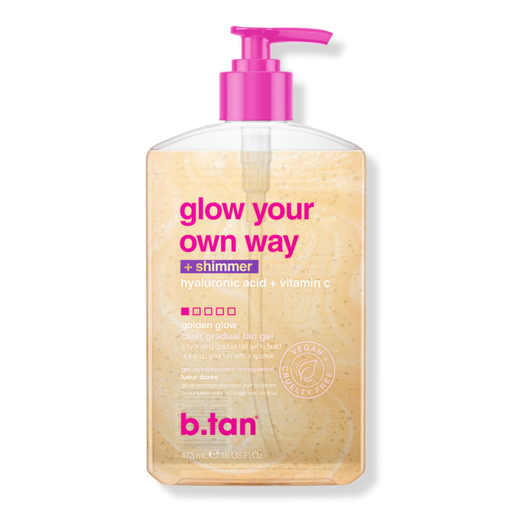 b.tan Glow Your Own Way + Shimmer Shimmering Clear Self Tan Gel 1