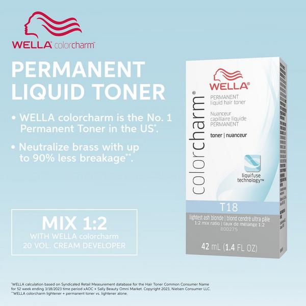 Wella Colorcharm Permanent Liquid Hair Toner T18 #5