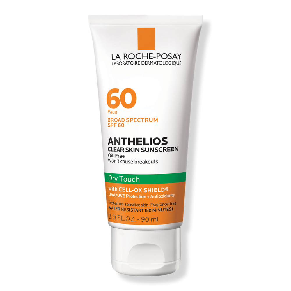 La Roche-posay Anthelios Clear Skin Dry Touch Face Sunscreen Spf 60 - 3.0 oz