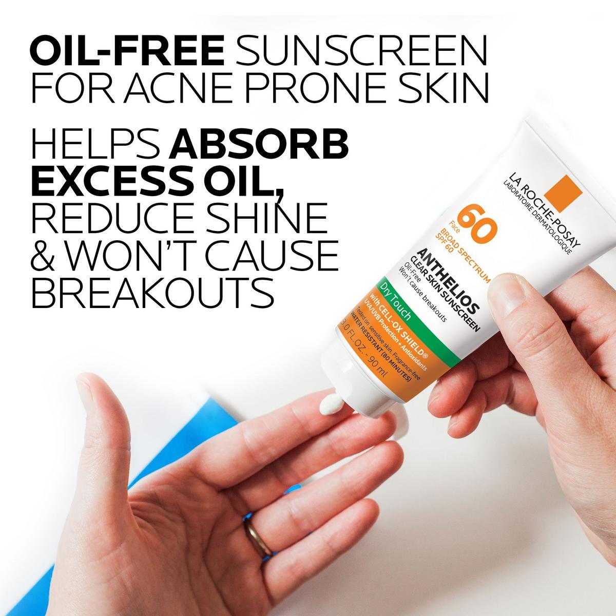 Anthelios Clear Skin Dry Touch Face Sunscreen SPF 60