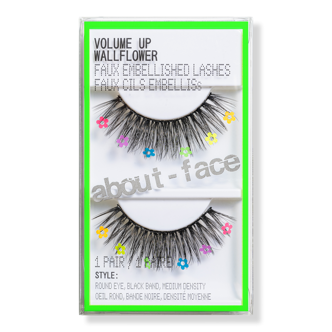 about-face Volume Up Faux Embellished Lashes - Wall Flower #1