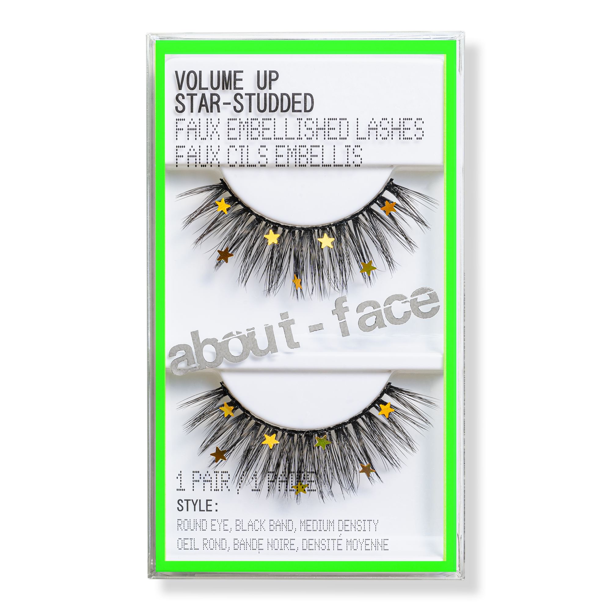 about-face Volume Up Faux Embellished Lashes - Star-Studded #1