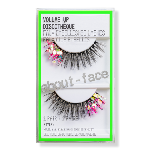 about-face Volume Up Faux Embellished Lashes - Discotheque #1