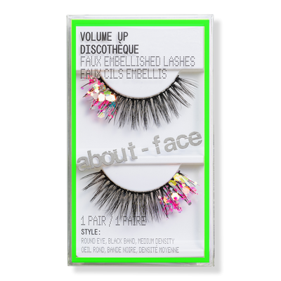 about-face Volume Up Faux Embellished Lashes - Discotheque