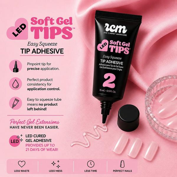 Red Carpet Manicure LED Soft Gel Easy Squeeze Tip Adhesive #4