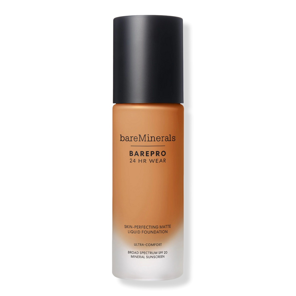 Bareminerals Barepro 24hr Wear Skin-perfecting Matte Liquid Foundation Mineral Spf 20 - Medium Deep 43 Neutral