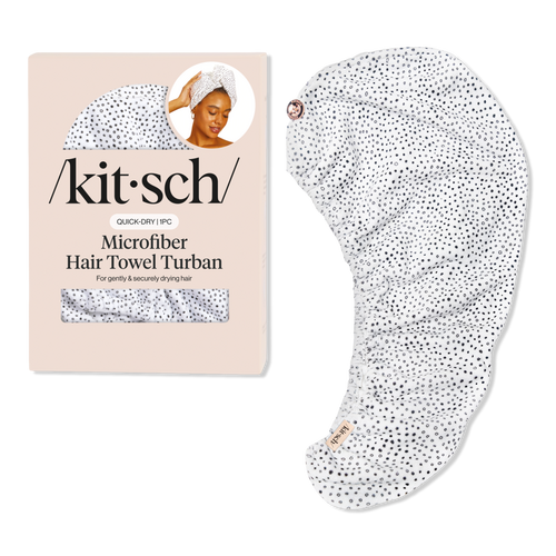 Kitsch Micro Dot Quick Drying Microfiber Hair Towel