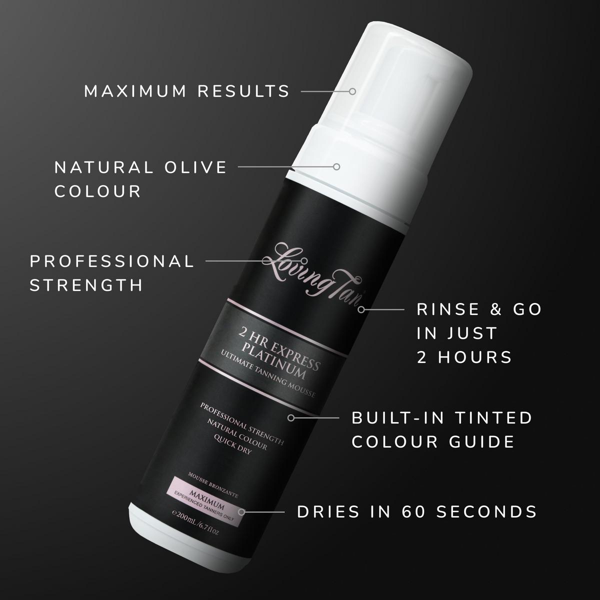 Platinum 2 HR Express Self Tanning Mousse