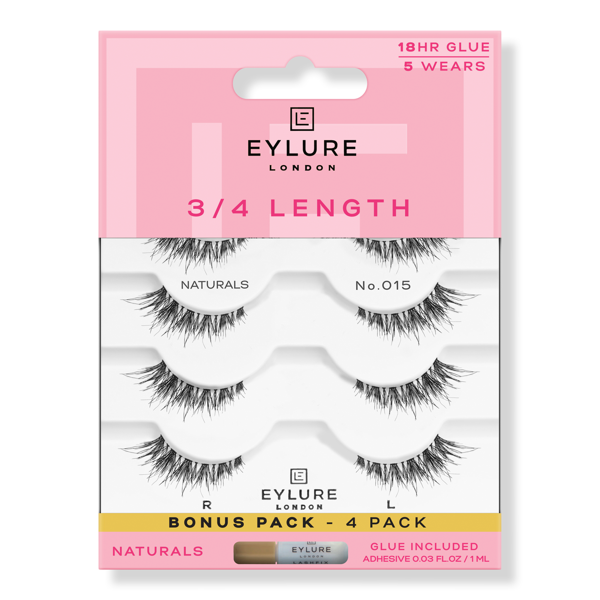 Eylure 3/4 No. 015 Light & Wispy Eyelashes Multipack #1