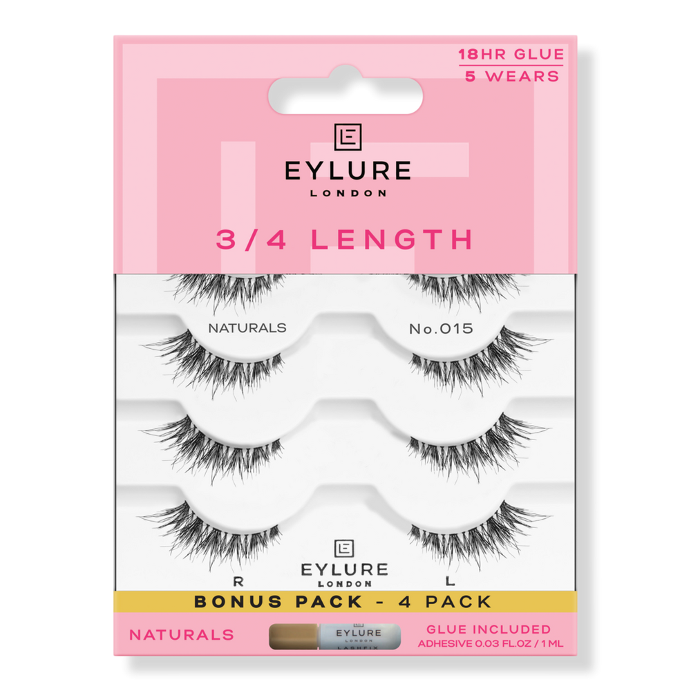 Eylure 3/4 No. 015 Light & Wispy Eyelashes Multipack
