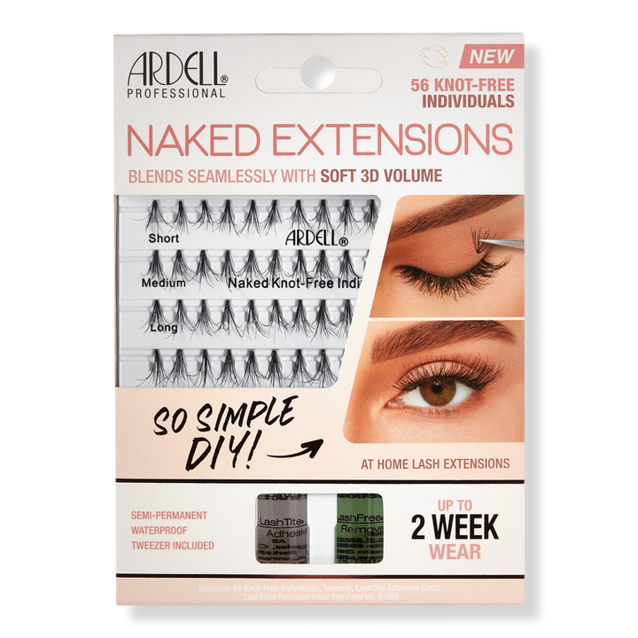 Ardell Naked Extensions Kit, Combo Individual Lashes #1
