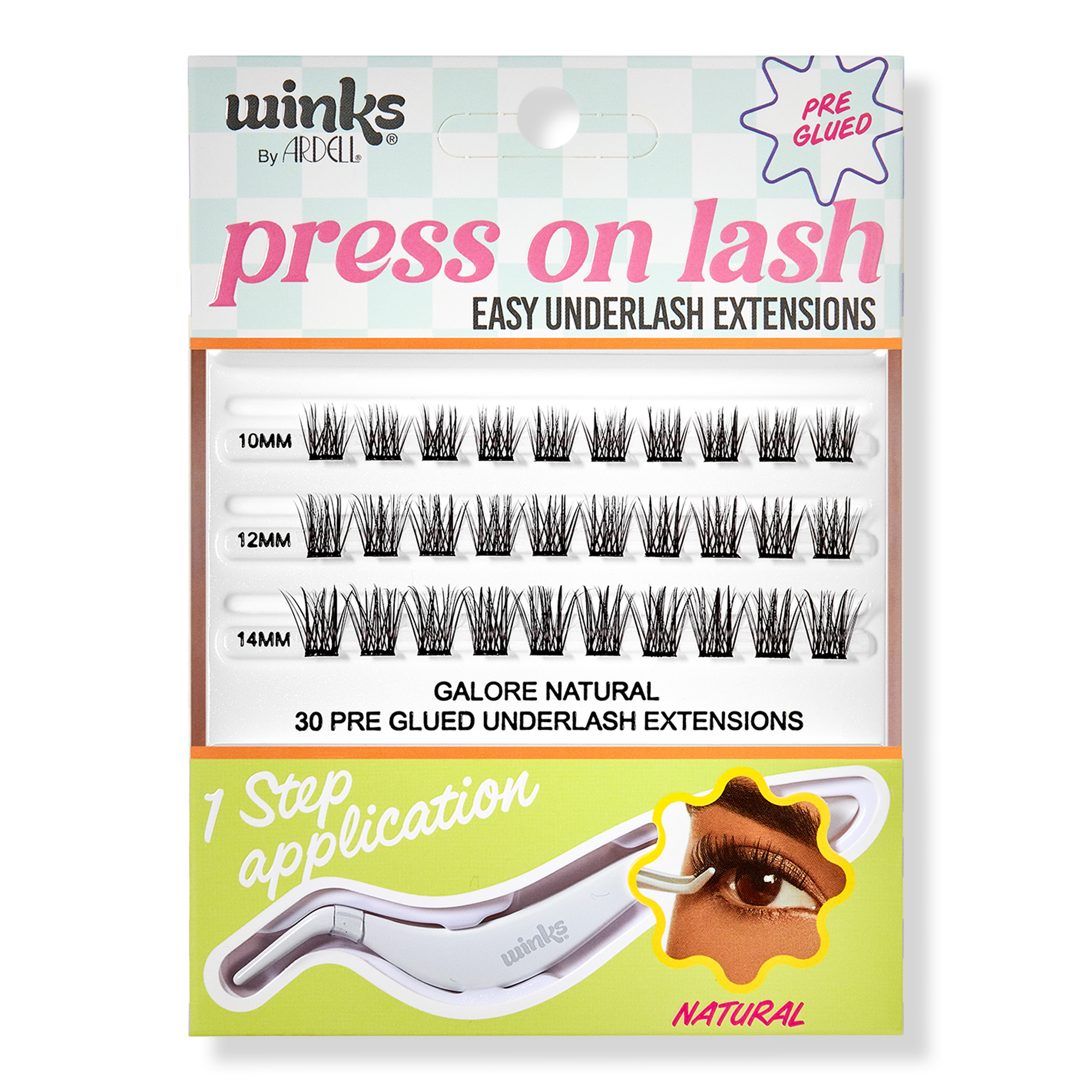 Ardell Winks Press On Pre-Glued Underlash Extensions #1