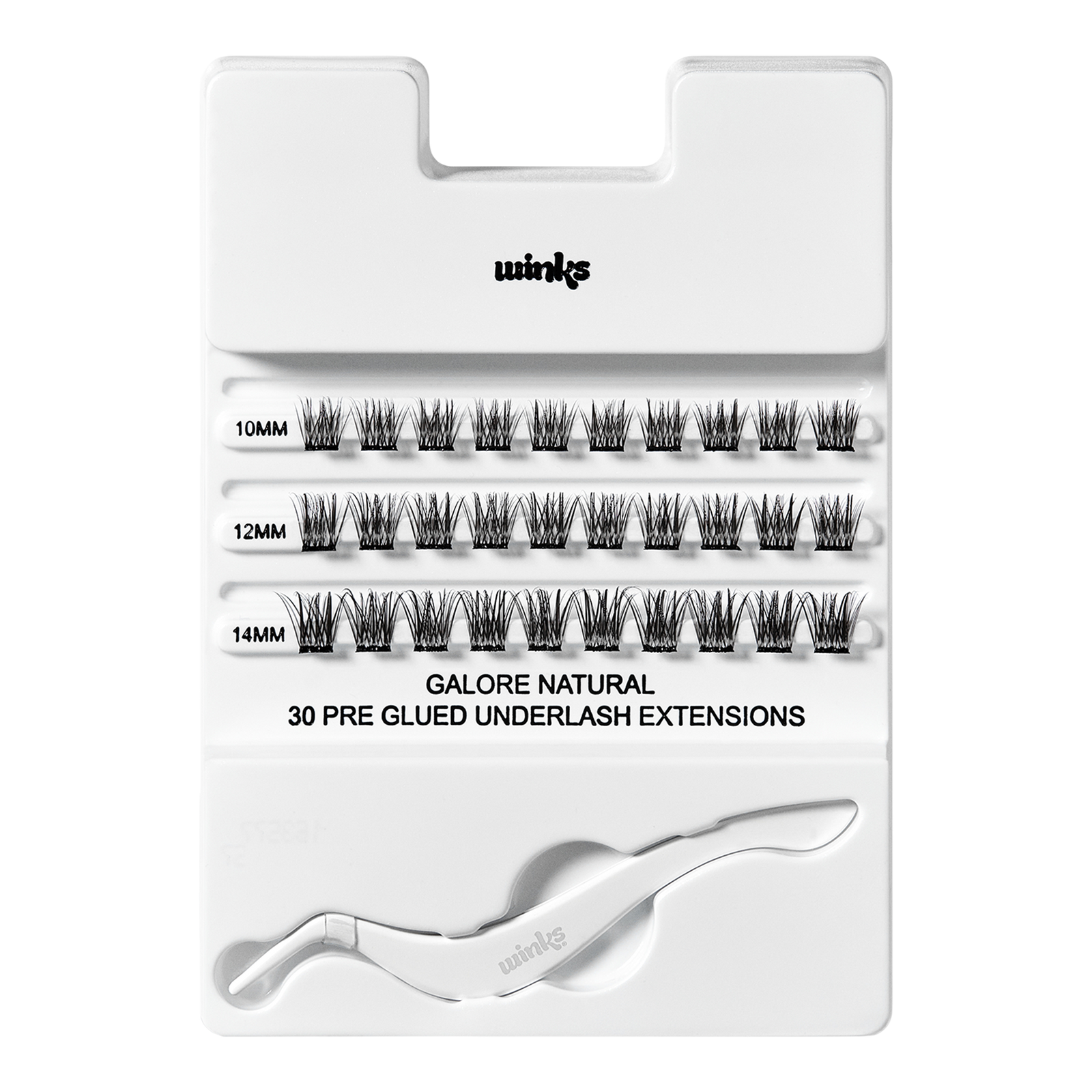 Winks Press On Underlash Extensions, Galore Natural