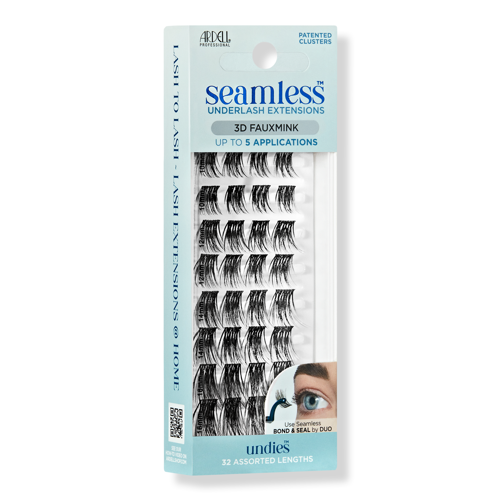 Ardell Seamless Undies Underlash Extensions Refill, 3D Faux Mink #1