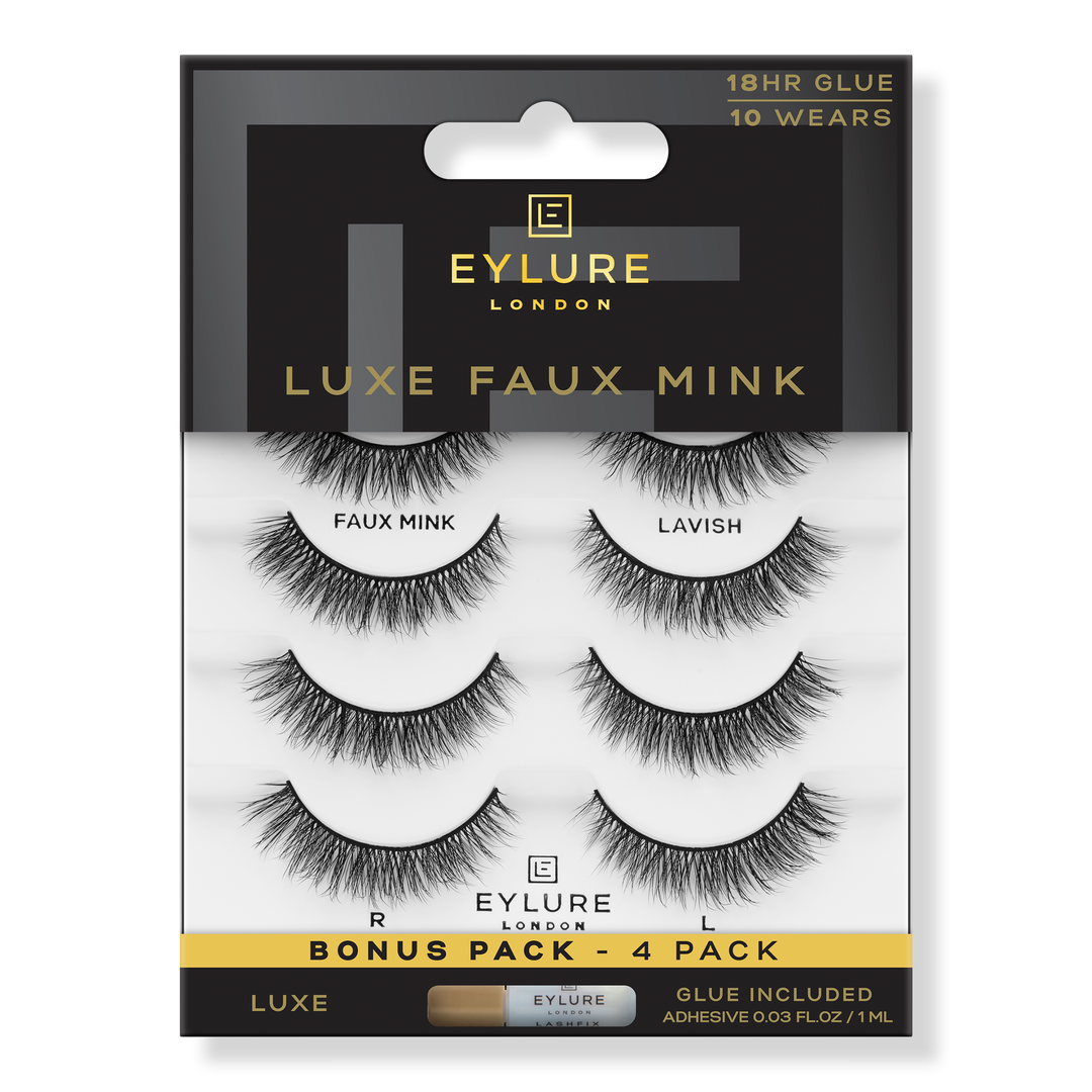 Eylure Luxe Faux Mink Natural Lavish Eyelashes Multipack #1