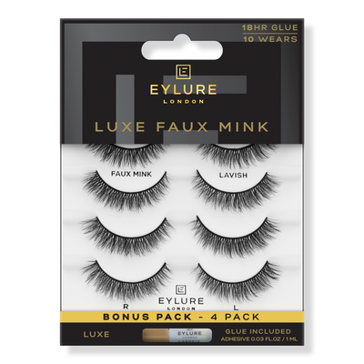 Eylure Luxe Faux Mink Natural Lavish Eyelashes Multipack