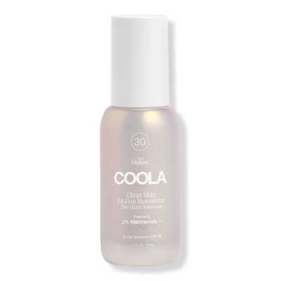 COOLA Clear Skin Oil-Free Moisturizer Zinc Oxide Sunscreen SPF 30