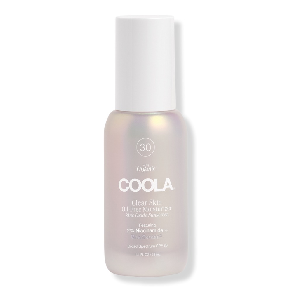 COOLA Clear Skin Oil-Free Moisturizer Zinc Oxide Sunscreen SPF 30