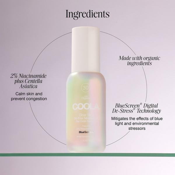 COOLA Clear Skin Oil-Free Moisturizer Zinc Oxide Sunscreen SPF 30 #4