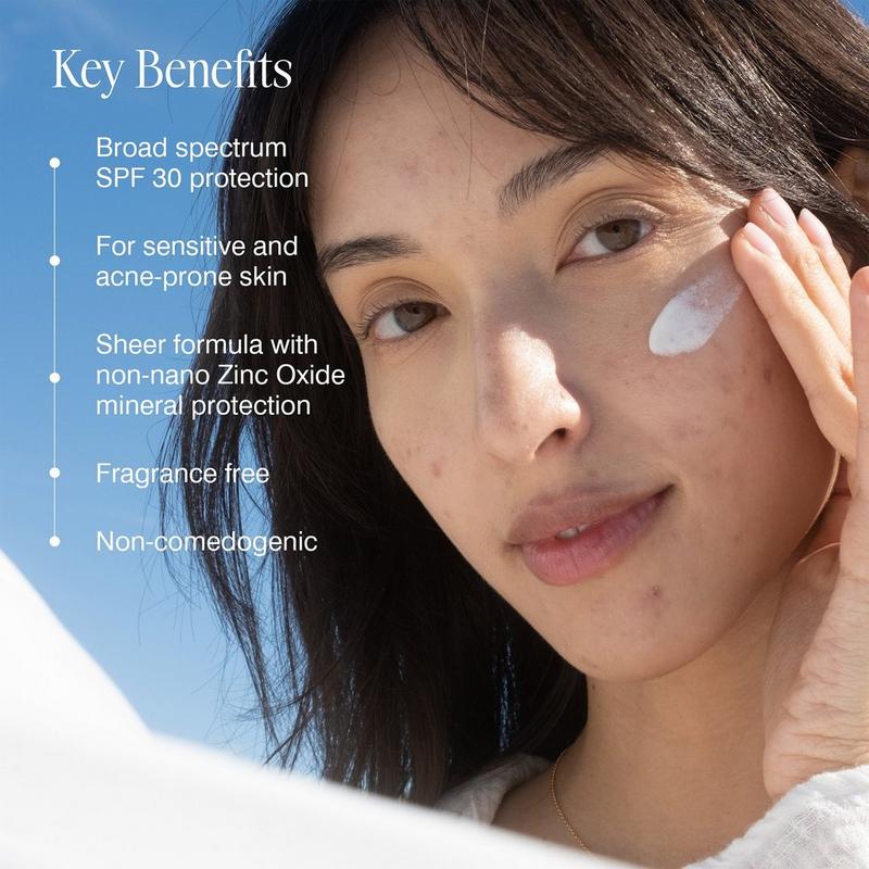 COOLA - Clear Skin Oil-Free Moisturizer Zinc Oxide Sunscreen SPF